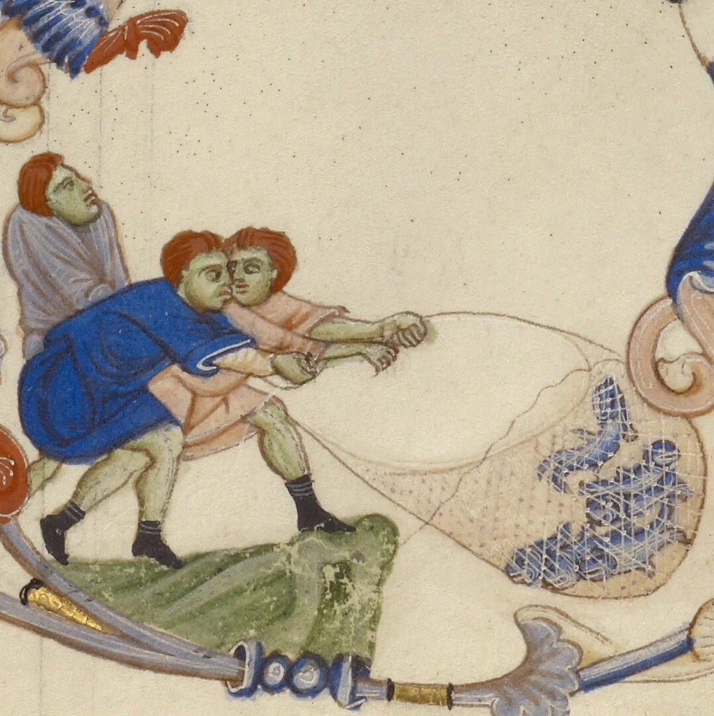 An illustration from Abbey Bible, 1250, leaf 52