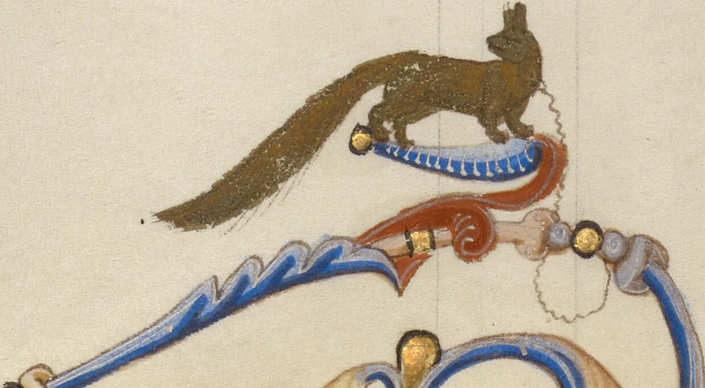 An illustration from Abbey Bible, 1250, leaf 54