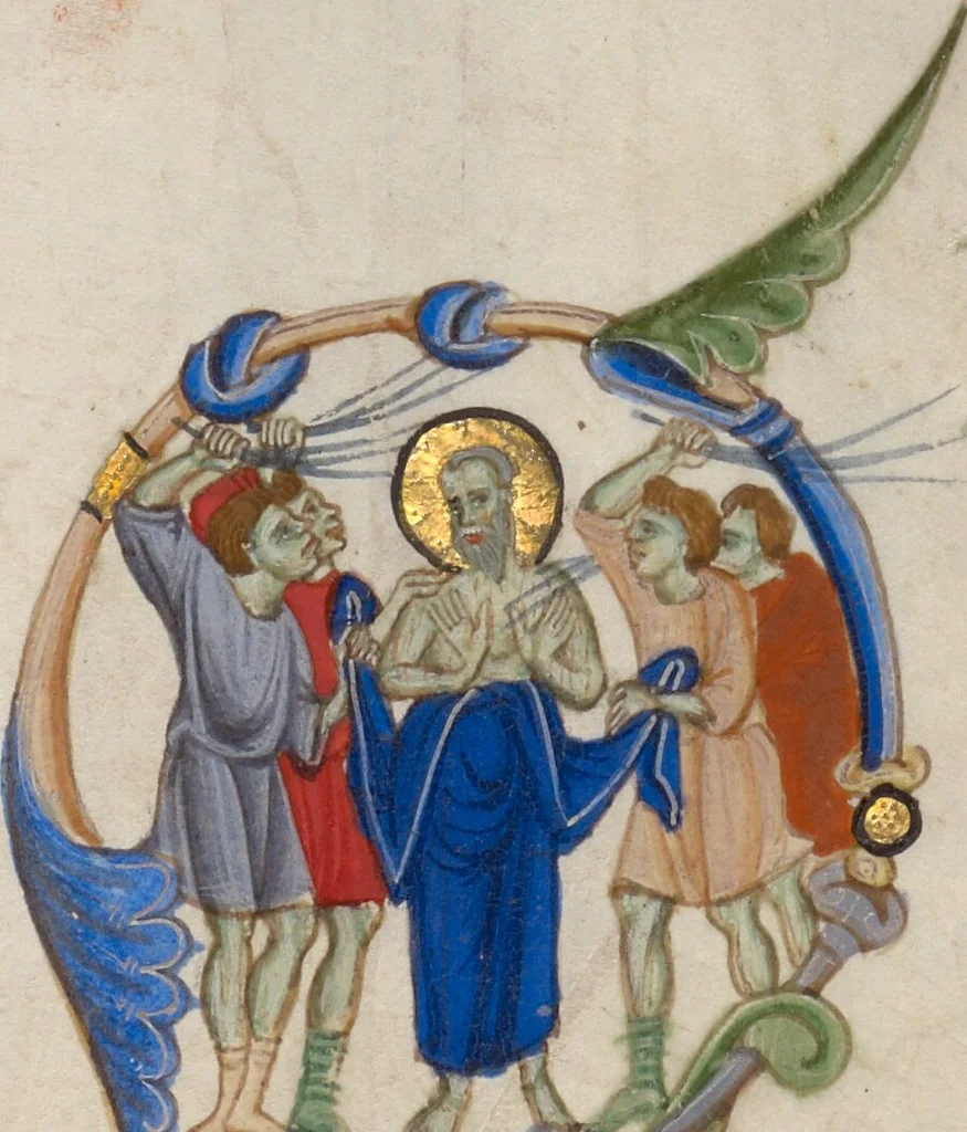 An illustration from Abbey Bible, 1250, leaf 78