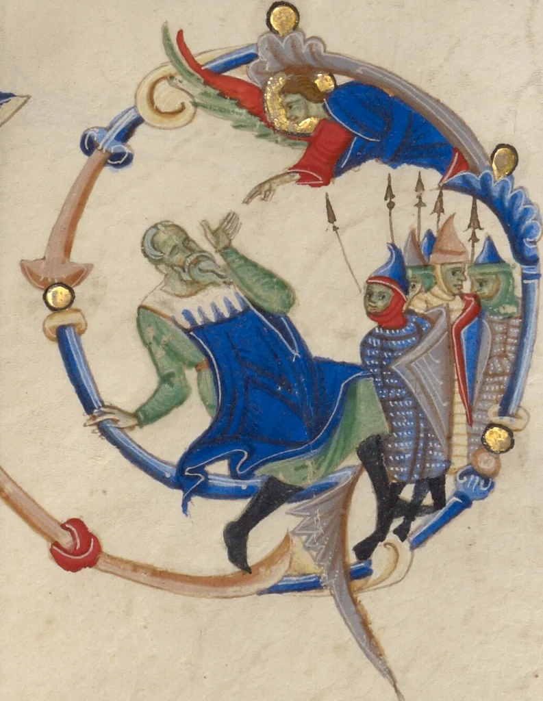 An illustration from Abbey Bible, 1250, leaf 82