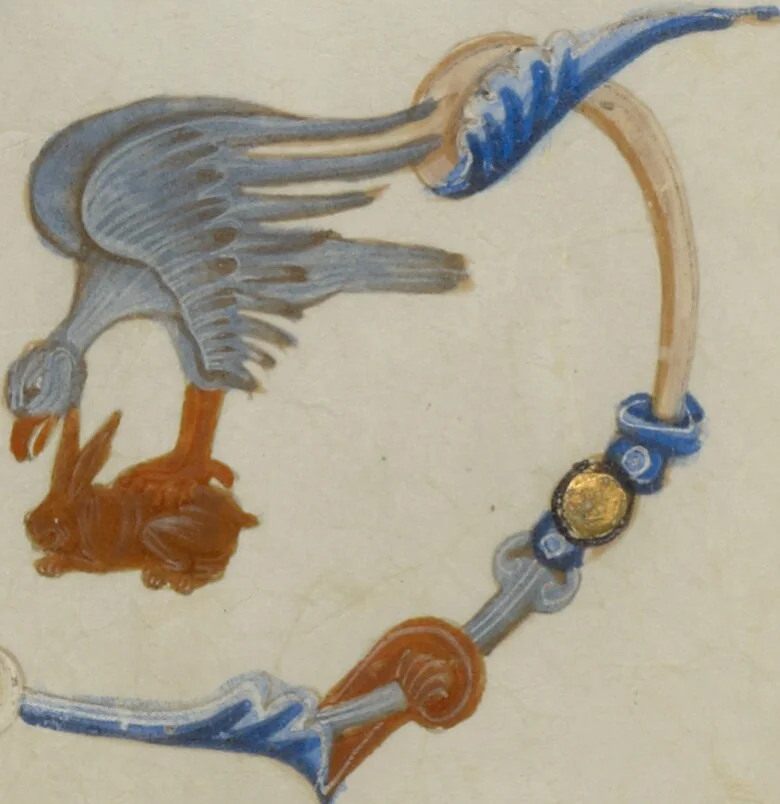 An illustration from Abbey Bible, 1250, leaf 90
