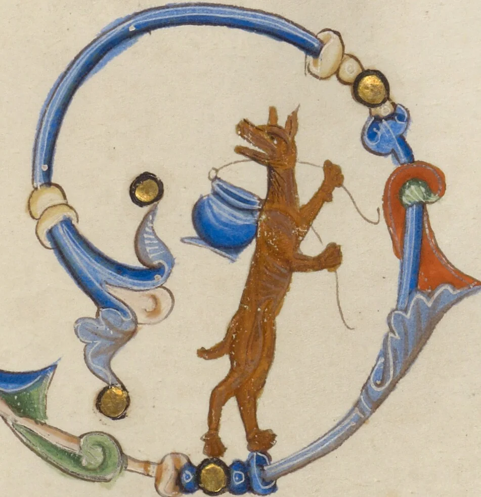 An illustration from Abbey Bible, 1250, leaf 99