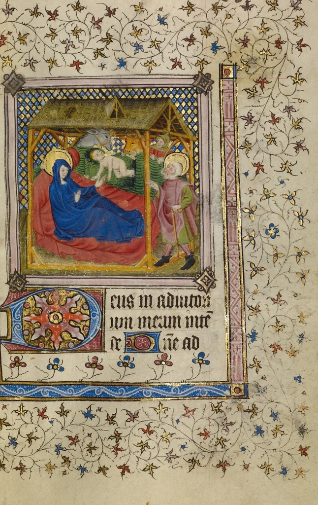An illustration from Book of Hours, 1400, leaf 14