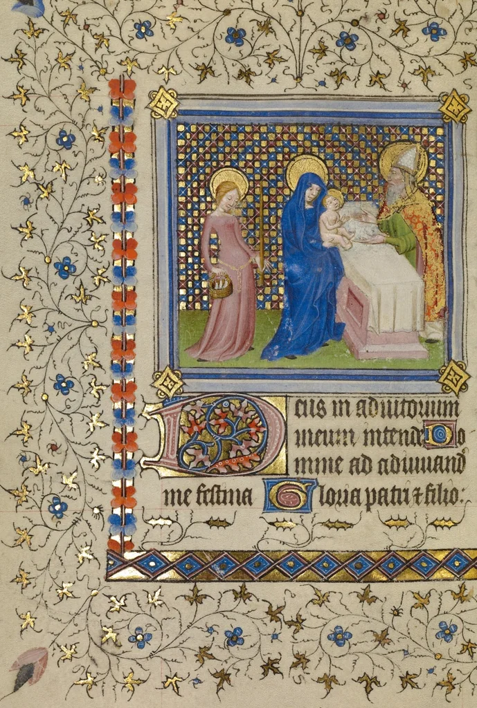 An illustration from Book of Hours, 1400, leaf 15