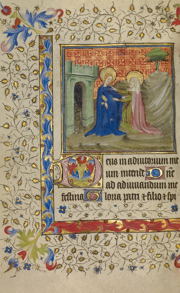 An illustration from Book of Hours, 1400, leaf 17