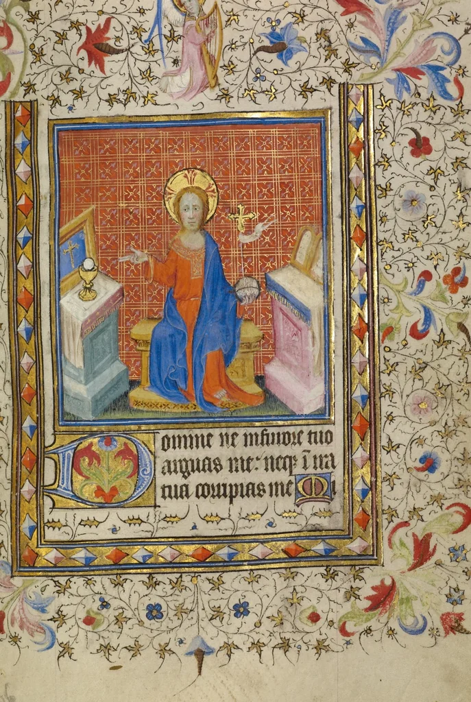 An illustration from Book of Hours, 1400, leaf 2