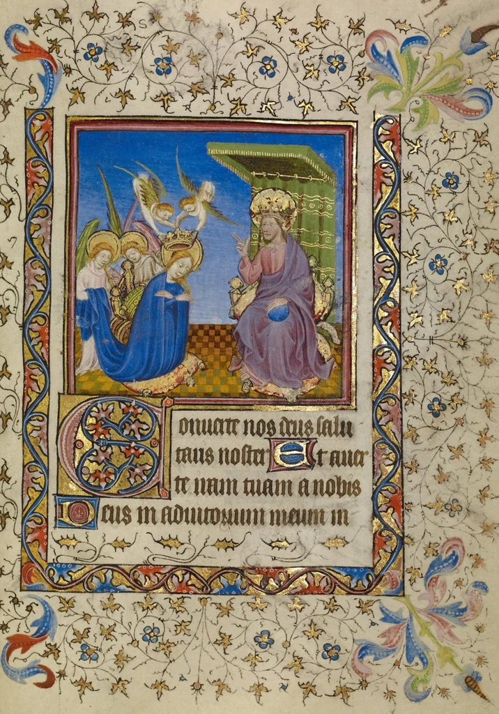 An illustration from Book of Hours, 1400, leaf 8