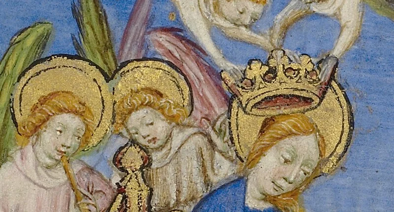 An illustration from Book of Hours, 1400, leaf 9