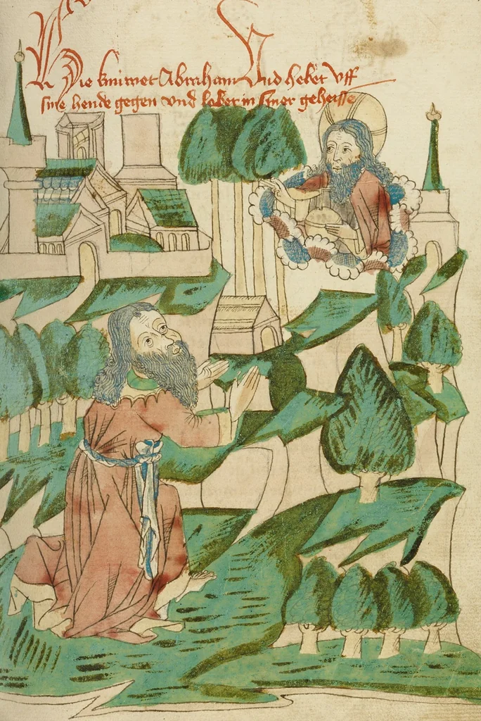 An illustration from Barlaam und Josaphat, 1469, leaf 108