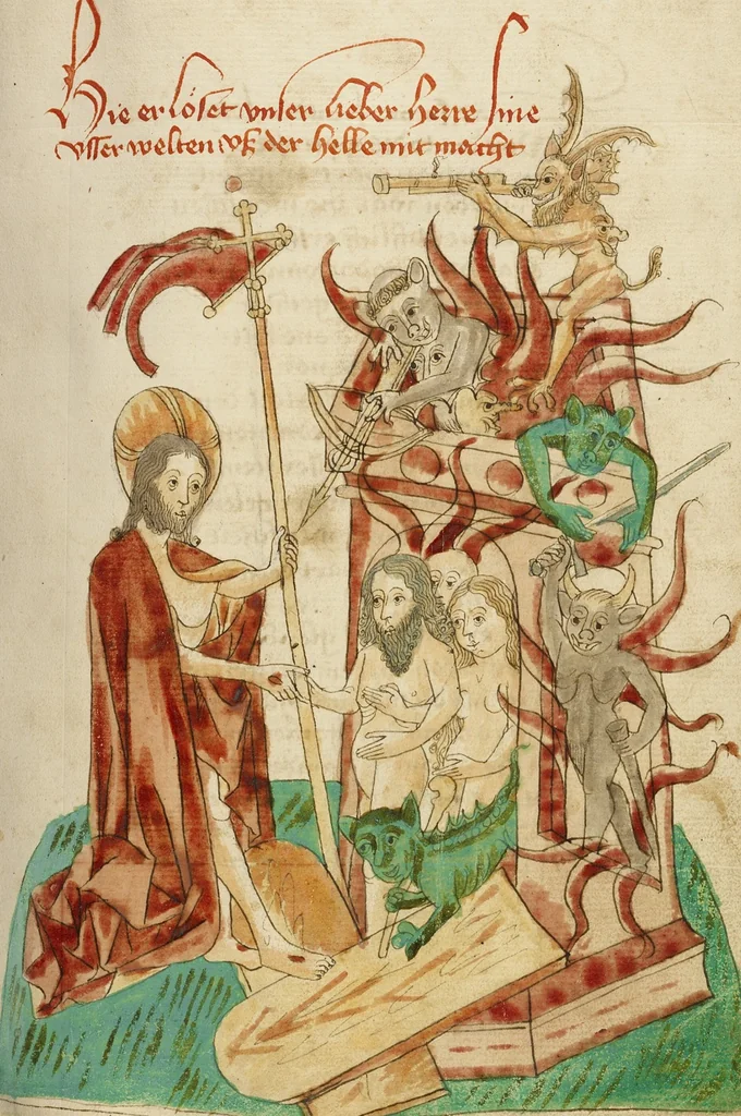An illustration from Barlaam und Josaphat, 1469, leaf 114