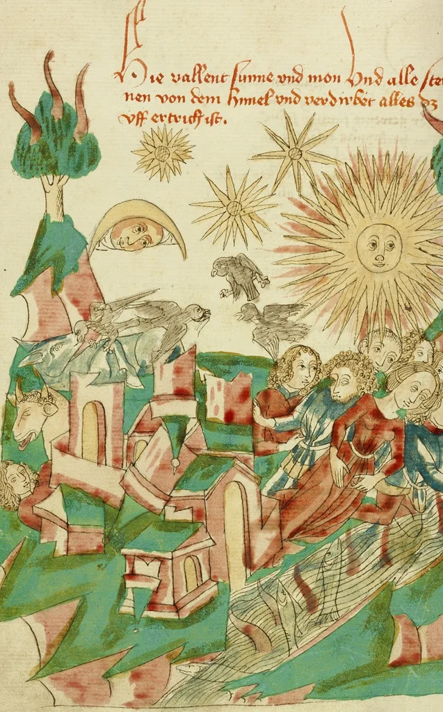 An illustration from Barlaam und Josaphat, 1469, leaf 116