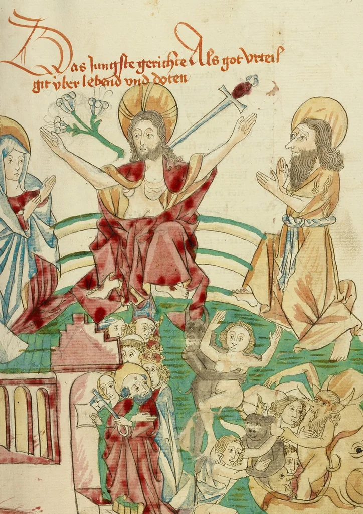 An illustration from Barlaam und Josaphat, 1469, leaf 125