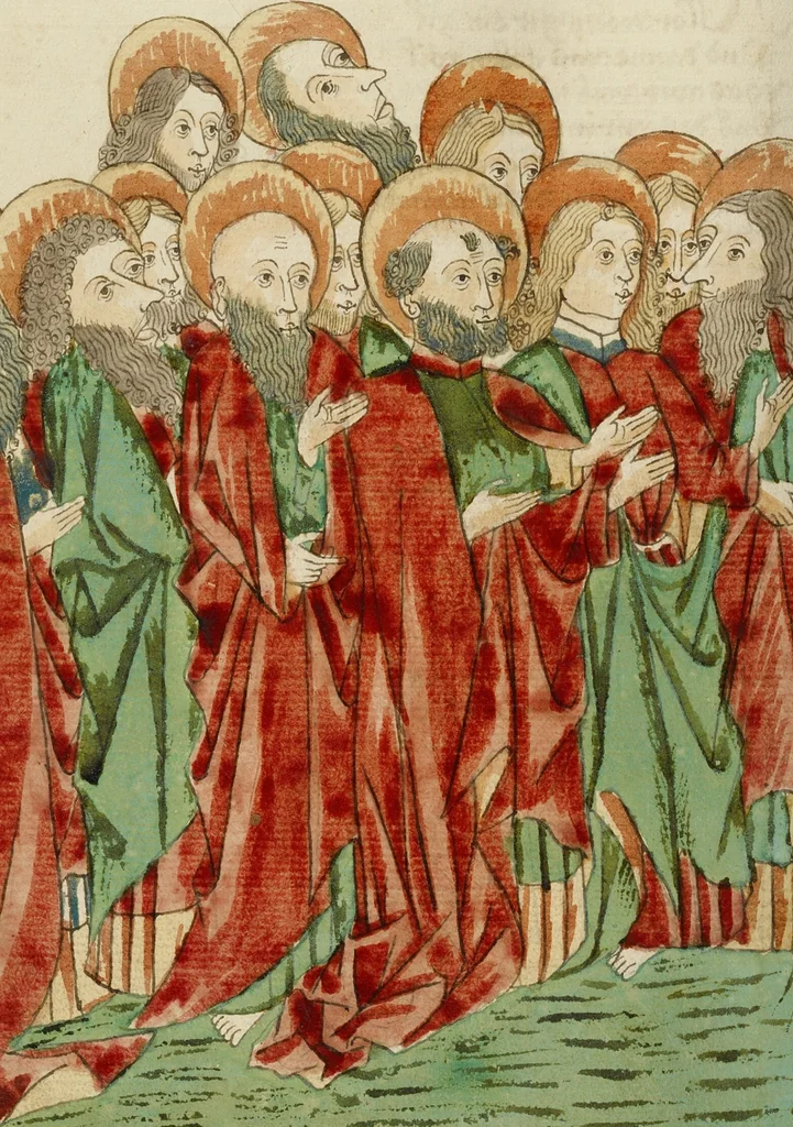 An illustration from Barlaam und Josaphat, 1469, leaf 134
