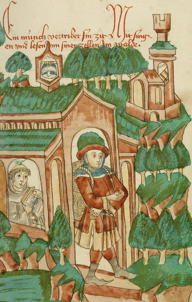 An illustration from Barlaam und Josaphat, 1469, leaf 20