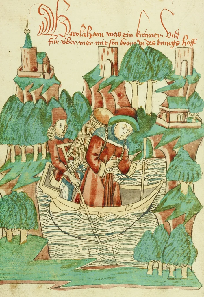 An illustration from Barlaam und Josaphat, 1469, leaf 23