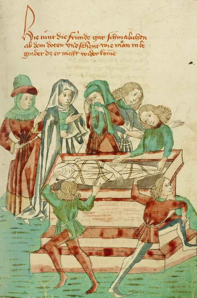 An illustration from Barlaam und Josaphat, 1469, leaf 25