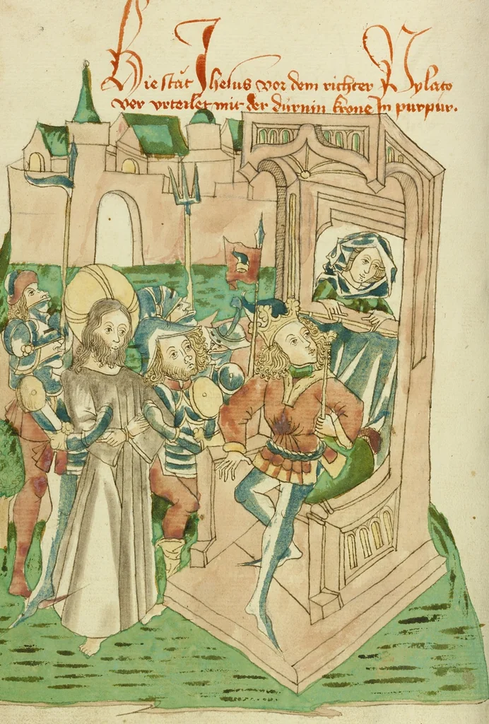 An illustration from Barlaam und Josaphat, 1469, leaf 26