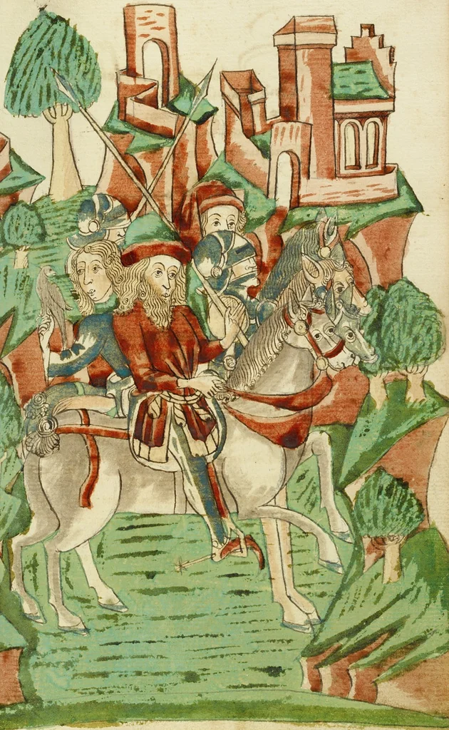 An illustration from Barlaam und Josaphat, 1469, leaf 30
