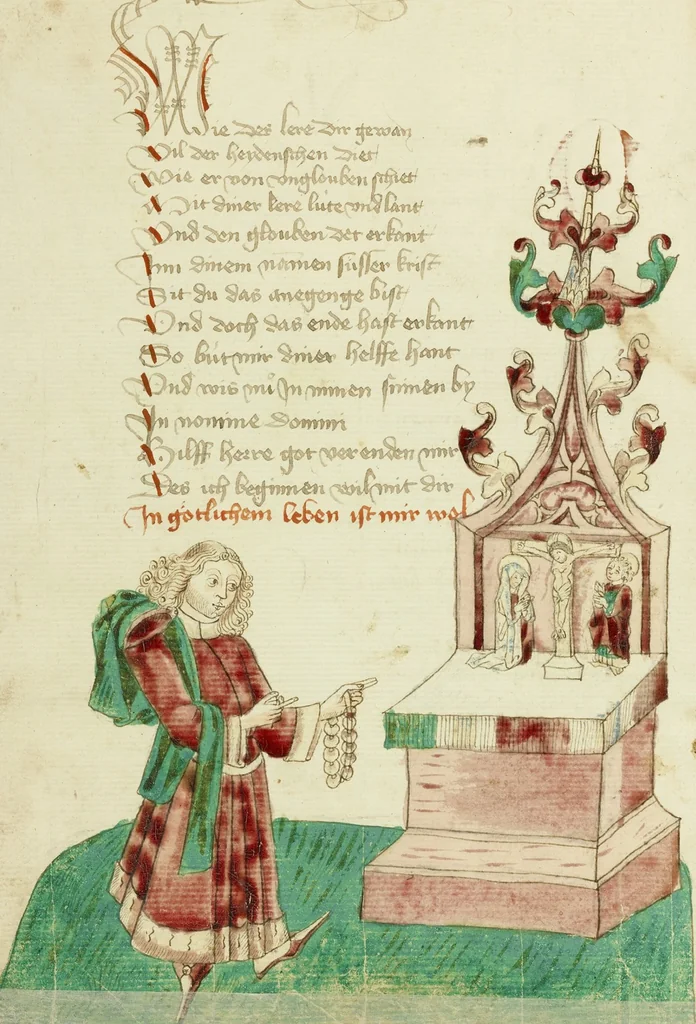 An illustration from Barlaam und Josaphat, 1469, leaf 31
