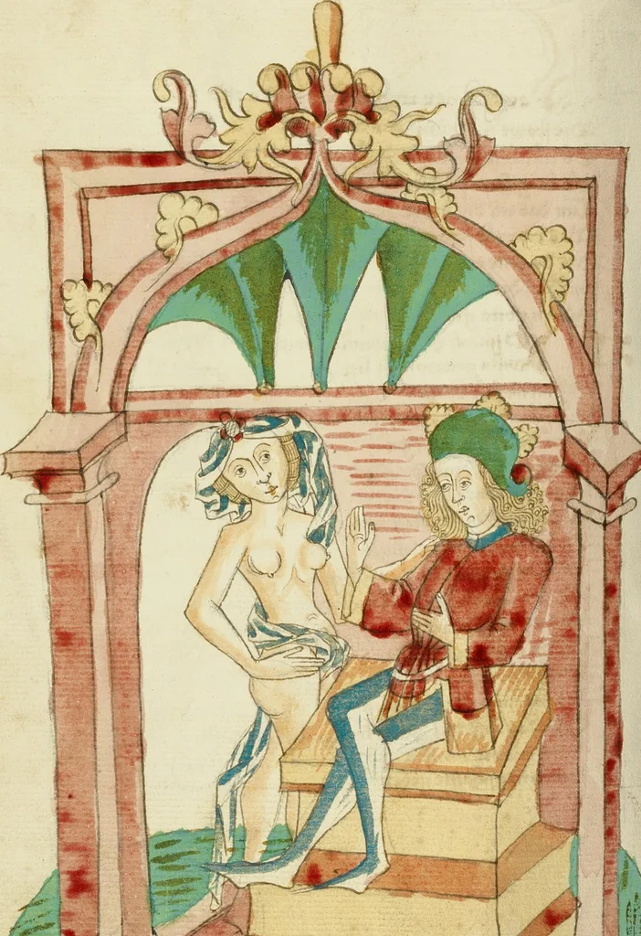 An illustration from Barlaam und Josaphat, 1469, leaf 36