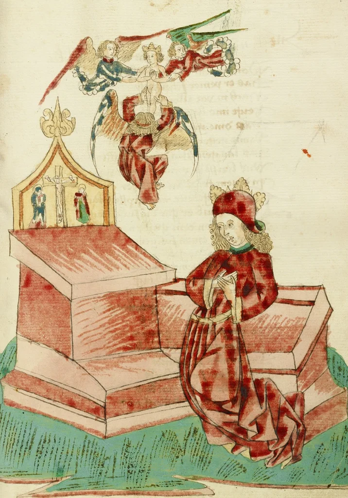 An illustration from Barlaam und Josaphat, 1469, leaf 37