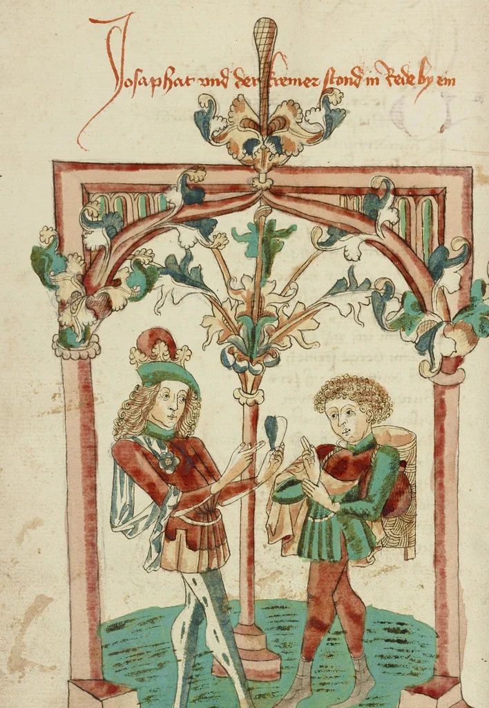 An illustration from Barlaam und Josaphat, 1469, leaf 42