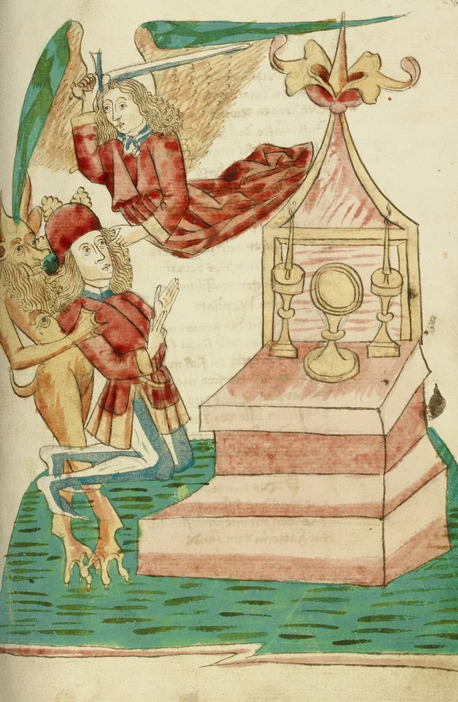 An illustration from Barlaam und Josaphat, 1469, leaf 55