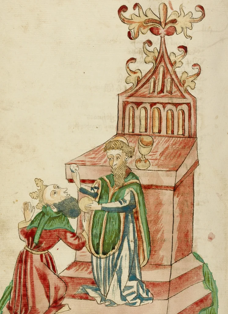An illustration from Barlaam und Josaphat, 1469, leaf 57