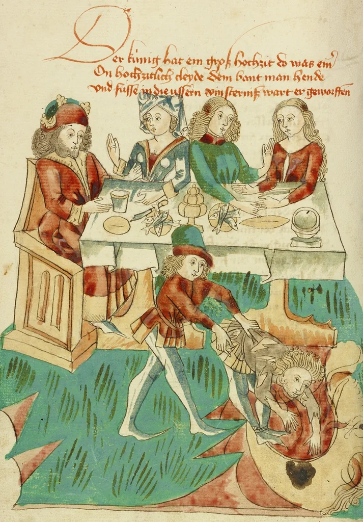 An illustration from Barlaam und Josaphat, 1469, leaf 6