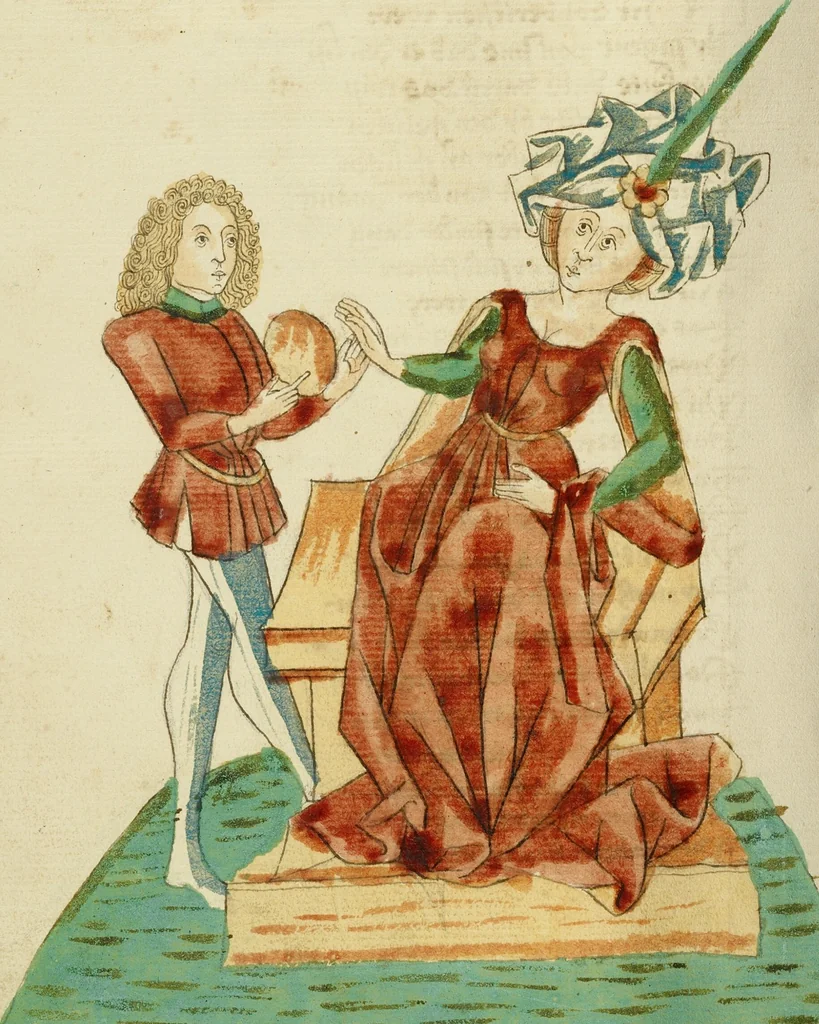 An illustration from Barlaam und Josaphat, 1469, leaf 61