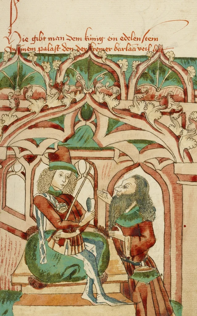 An illustration from Barlaam und Josaphat, 1469, leaf 70