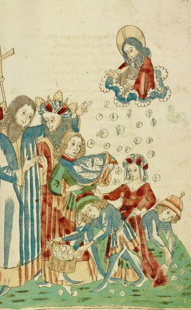 An illustration from Barlaam und Josaphat, 1469, leaf 88