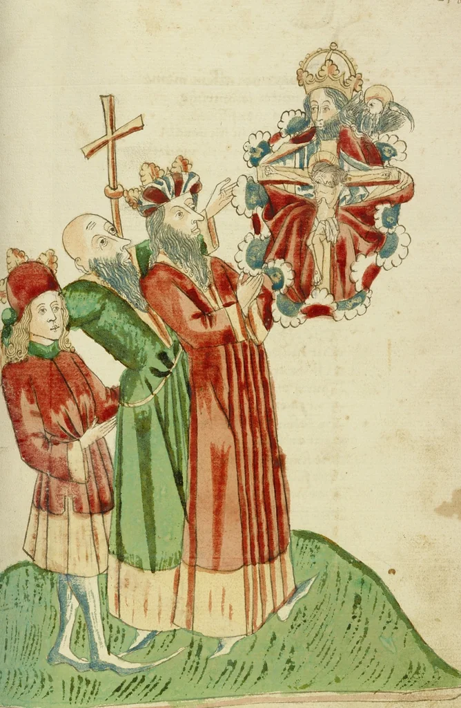 An illustration from Barlaam und Josaphat, 1469, leaf 90