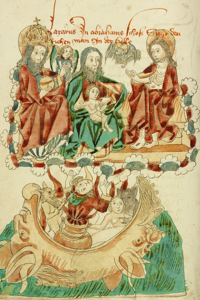 An illustration from Barlaam und Josaphat, 1469, leaf 96