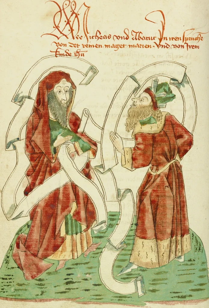 An illustration from Barlaam und Josaphat, 1469, leaf 97