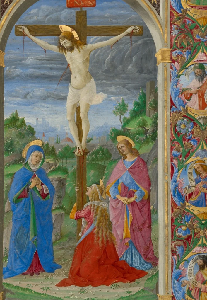 An illustration from Leaf from the Missal of Innocent VIII, 1484, leaf 1