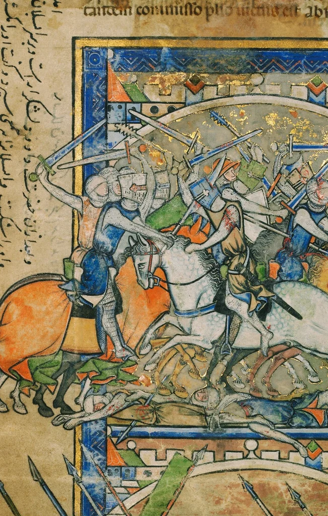 An illustration from Leaf from the Morgan Picture Bible, 1250, leaf 2