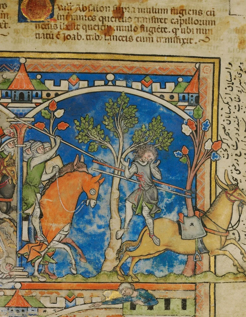 An illustration from Leaf from the Morgan Picture Bible, 1250, leaf 3