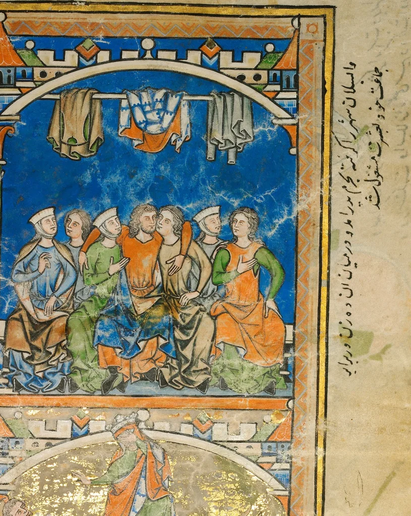 An illustration from Leaf from the Morgan Picture Bible, 1250, leaf 8
