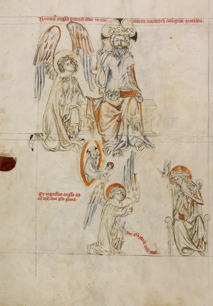 An illustration from Vita beatae Hedwigis, 1353, leaf 31
