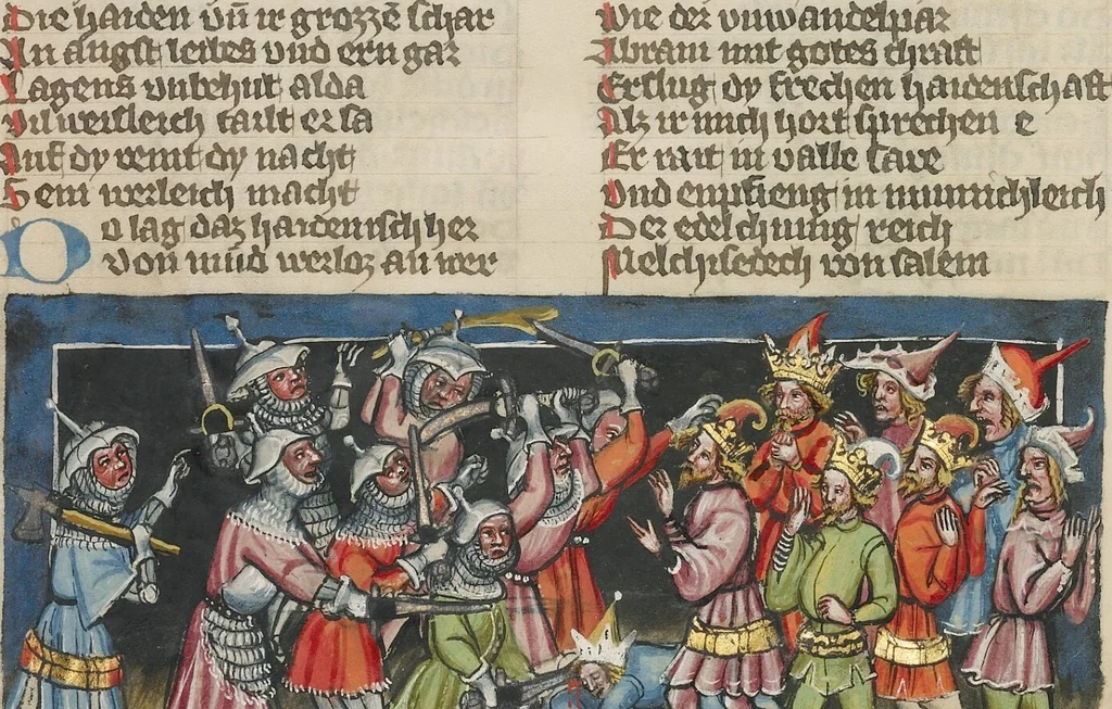 An illustration from Weltchronik, 1400, leaf 10