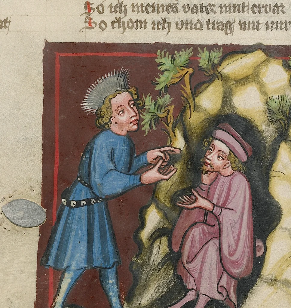 An illustration from Weltchronik, 1400, leaf 103