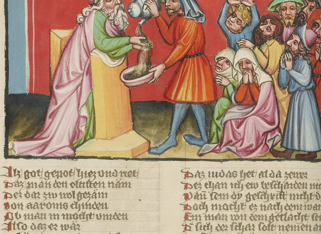 An illustration from Weltchronik, 1400, leaf 112