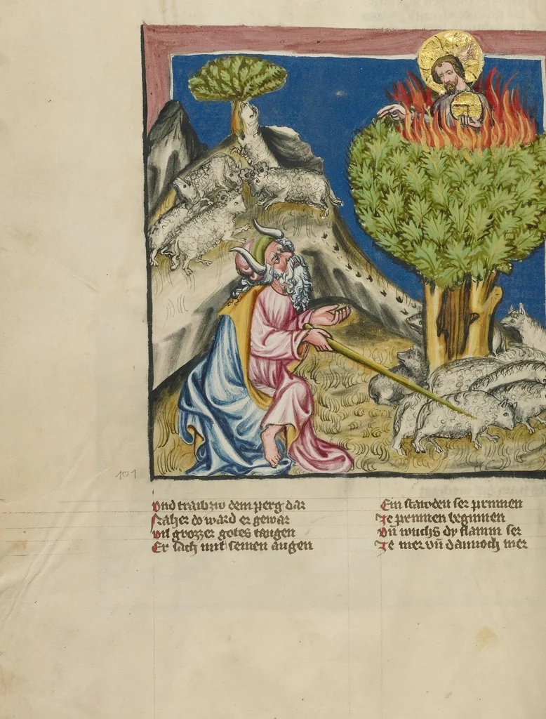 An illustration from Weltchronik, 1400, leaf 129