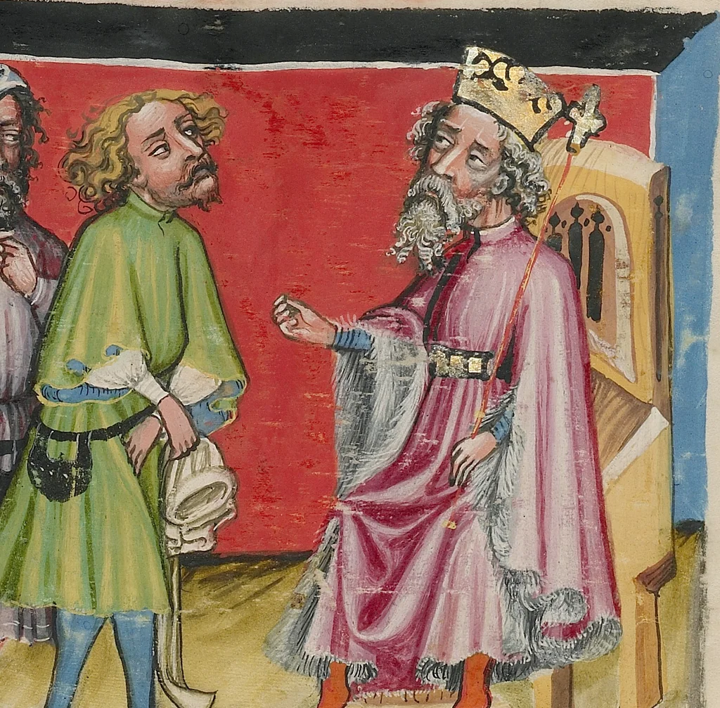 An illustration from Weltchronik, 1400, leaf 14
