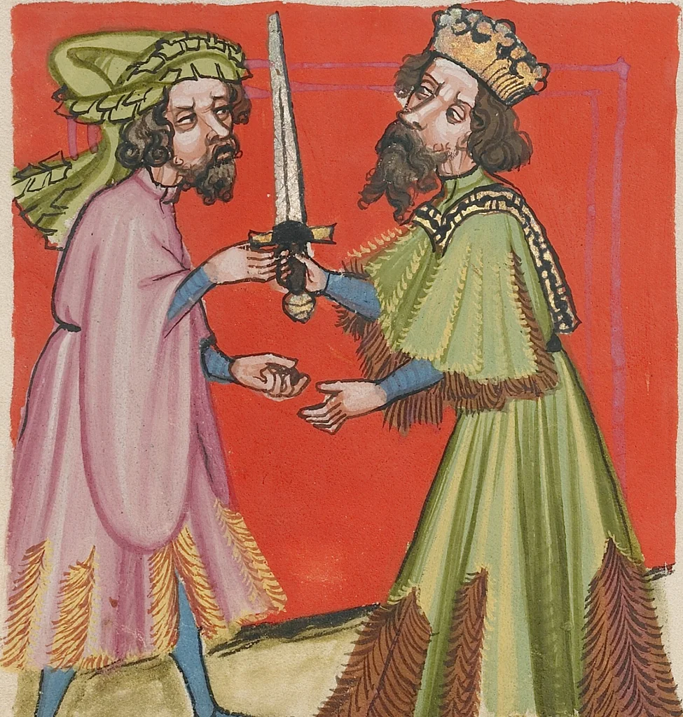 An illustration from Weltchronik, 1400, leaf 140