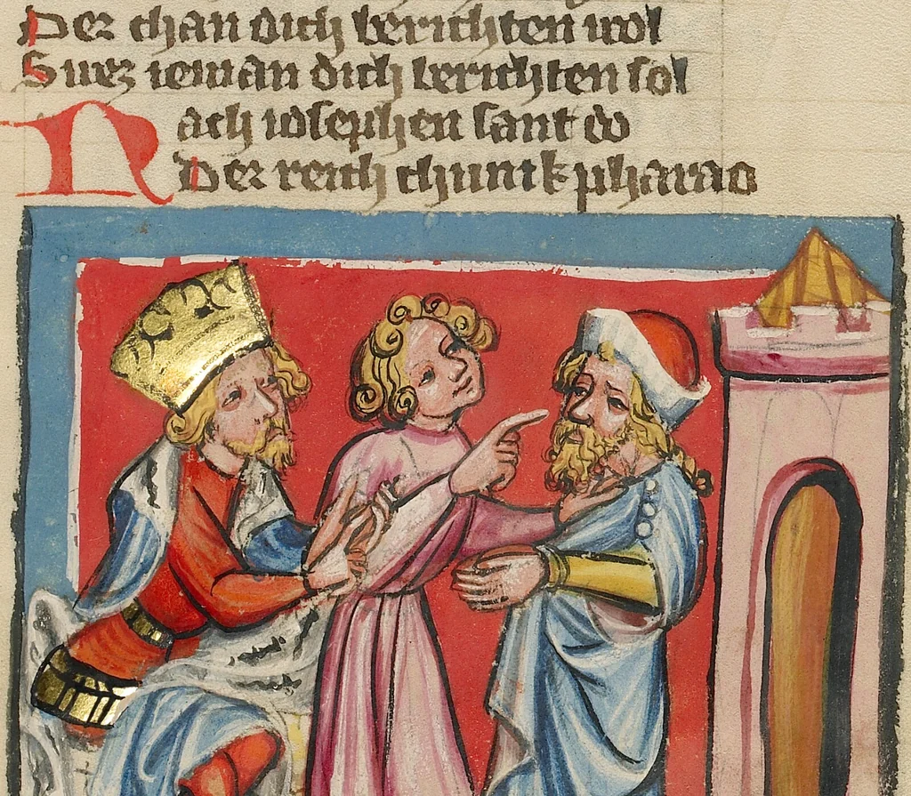 An illustration from Weltchronik, 1400, leaf 145