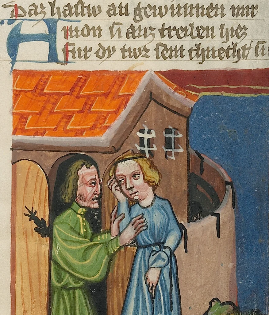 An illustration from Weltchronik, 1400, leaf 20
