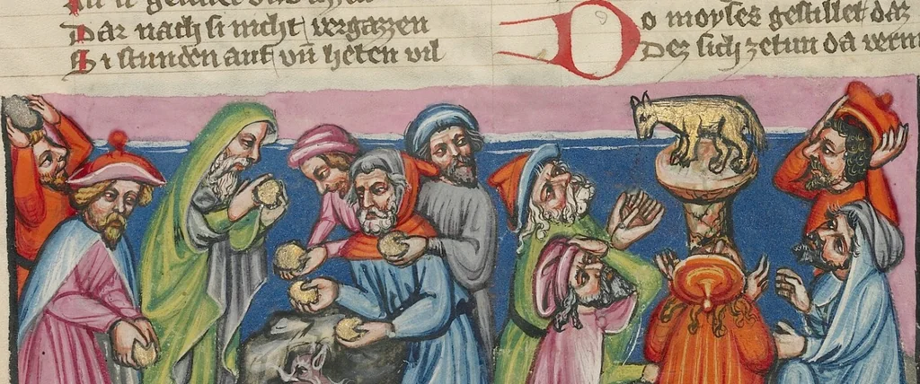 An illustration from Weltchronik, 1400, leaf 200