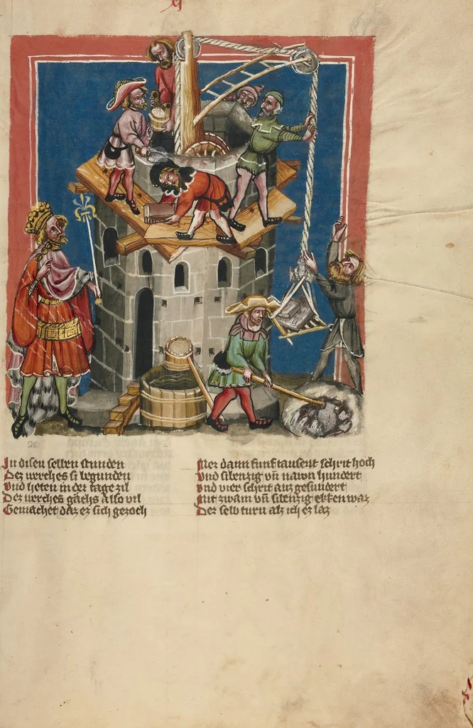 An illustration from Weltchronik, 1400, leaf 207